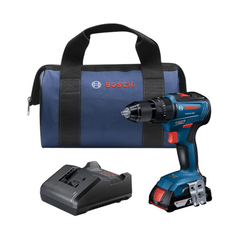 GSB18V-490B12 Series Hammer Drill/Driver Kit, Battery Included, Keyless Chuck, 22,000 bpm Blows per Minute