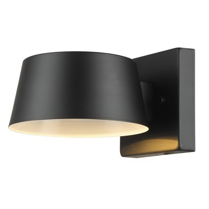 Maisel Outdoor Wall Sconce, Globe, Integrated LED, 8 in L, Black - 2