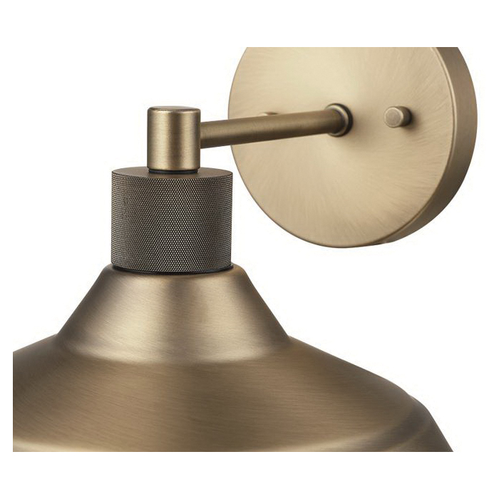 Sutton Outdoor Wall Sconce, Globe, 1-Light, 12 in H, Matte Gold - 1