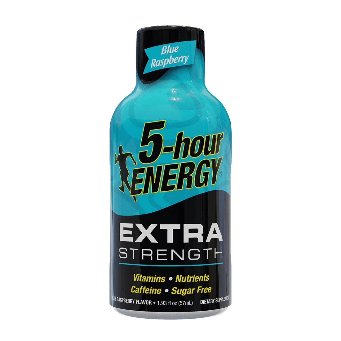 Extra Strength Series 768123 Energy Shot, Blue Raspberry, 1.93 fl-oz Bottle