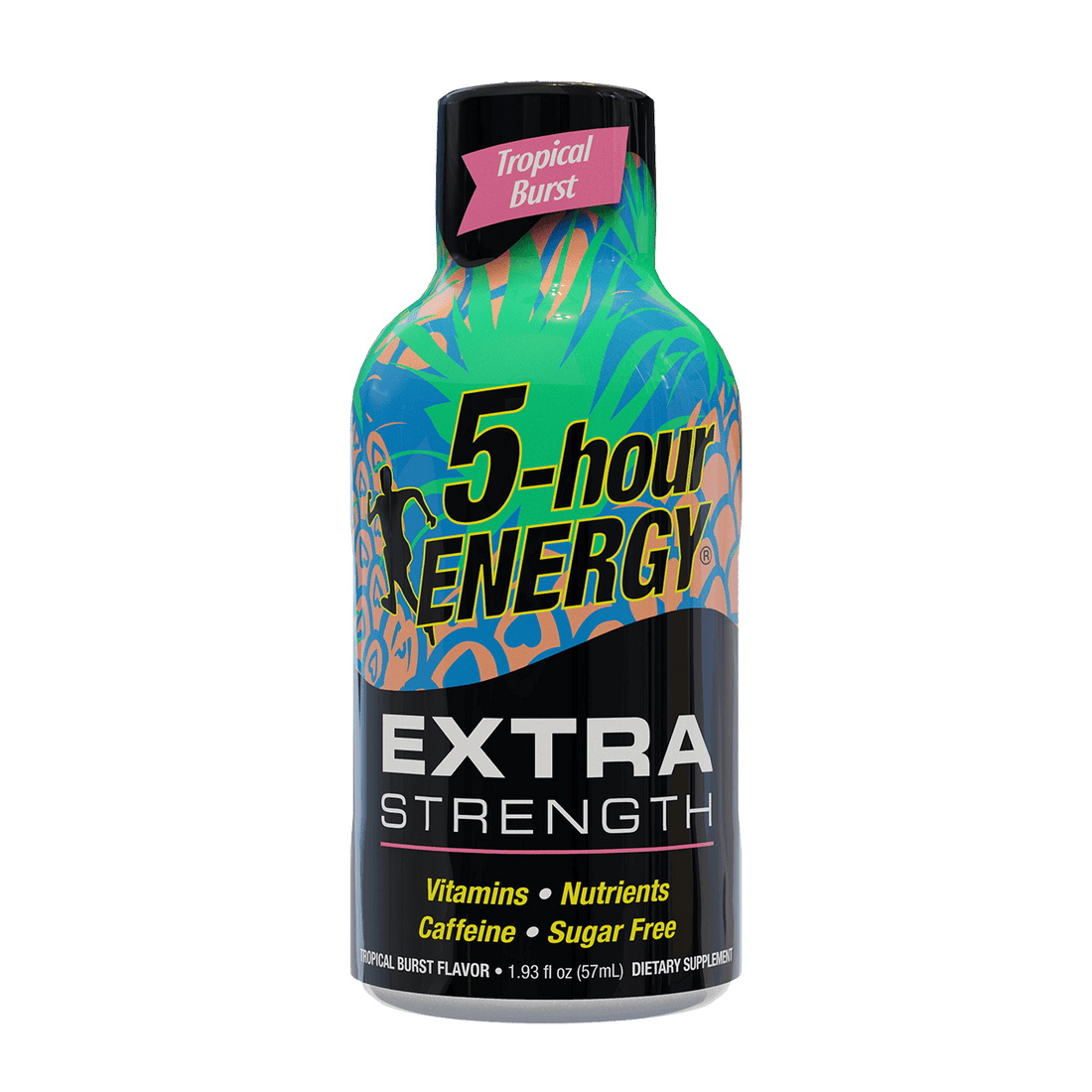 Extra Strength Series 785120 Energy Shot, Tropical Burst, 1.93 fl-oz Bottle