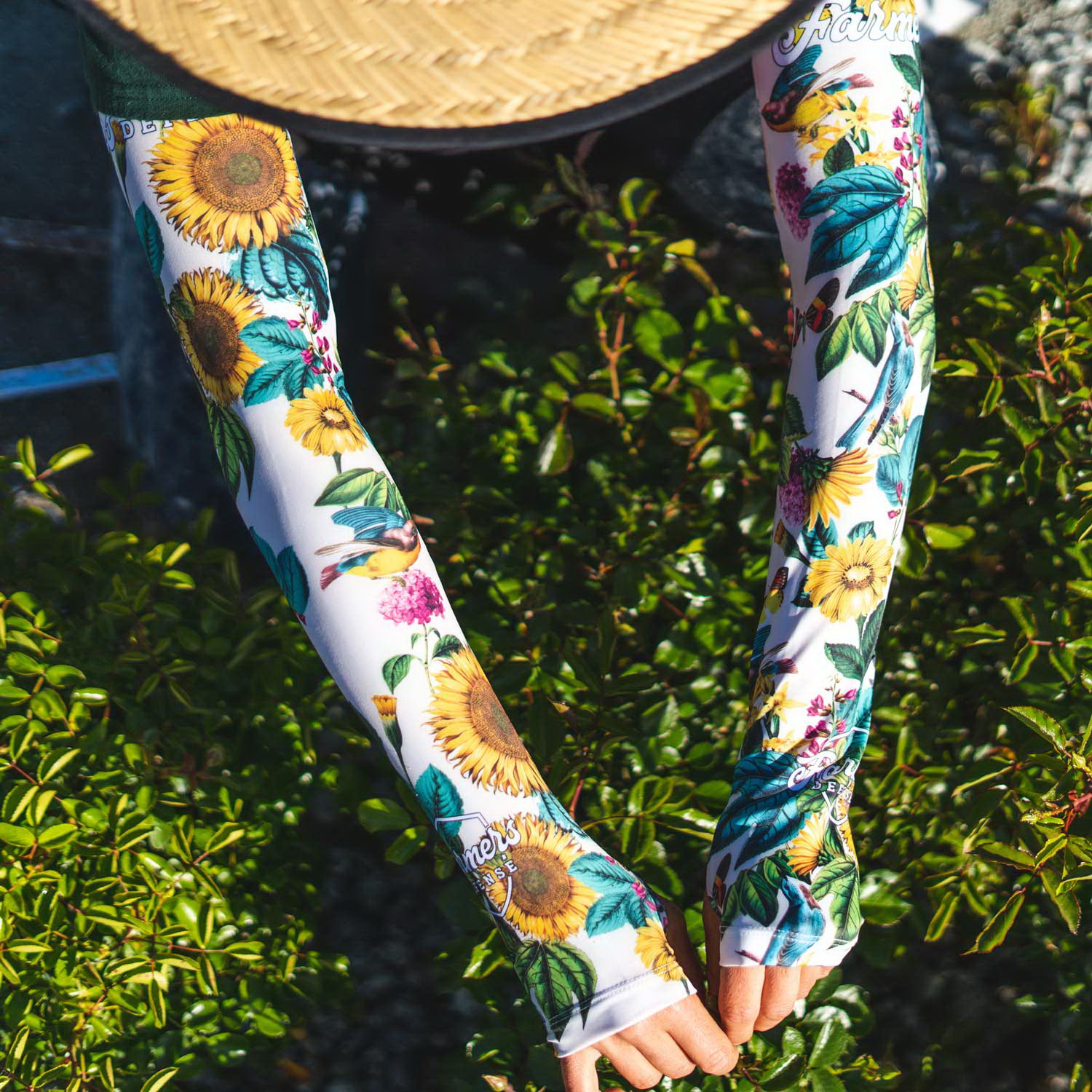 Farmers Defense SLV-GFLW-S/M Farmer's Sleeves, S/M, Polyester/Spandex, Garden Flowers - 2