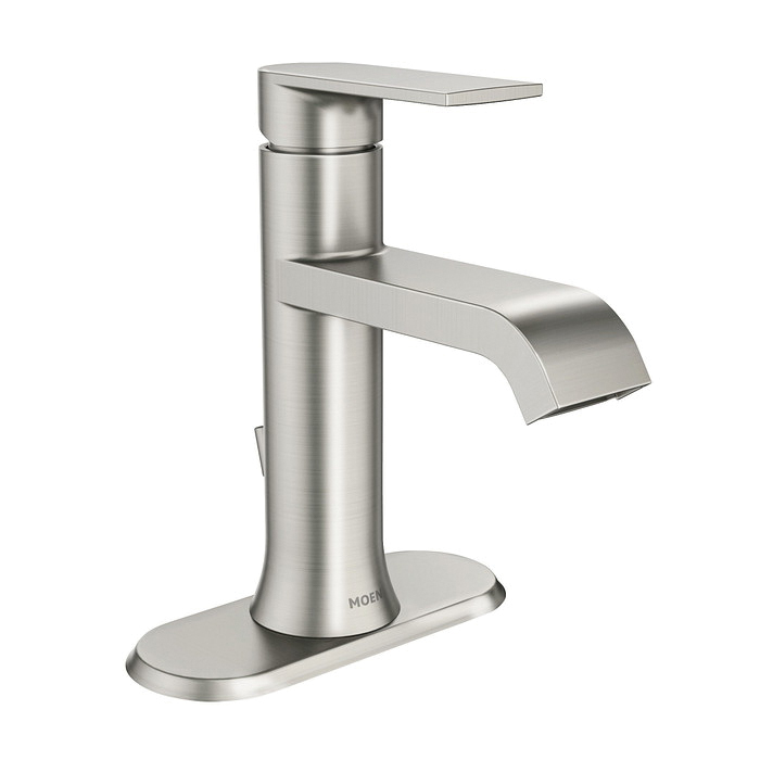 Genta Series WS84760SRN Bathroom Faucet, 1.2 gpm, 1-Faucet Handle, Metal, Spot Resist Brushed Nickel, Lever Handle