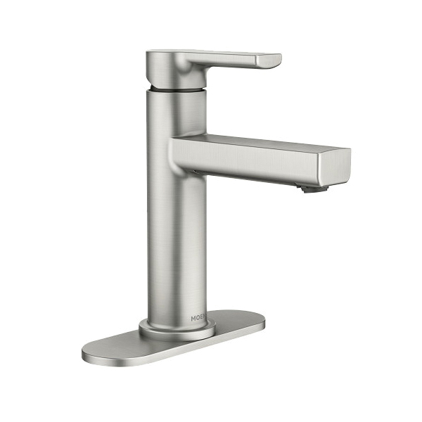 Rinza 84627SRN Bathroom Faucet, 1.2 gpm, 1-Faucet Handle, 1-Faucet Hole, Metal, Brushed Nickel