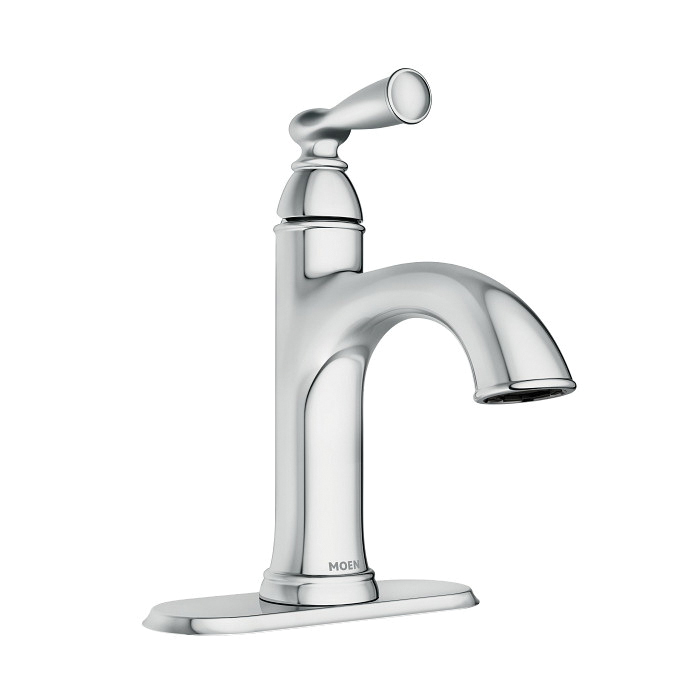 Banbury Series 84945 Bathroom Faucet, 1.2 gpm, 1-Faucet Handle, Zinc, Chrome, 4 in Faucet Centers, Lever Handle