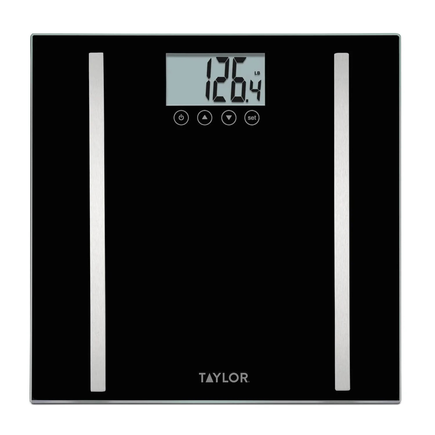 572140732F Body Scale, 400 lb Max Weight Capacity, Lithium Battery, Black