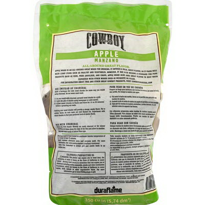 Cowboy 52330 Smoking Chunk, 16-3/4 in L, Wood, 350 cu-in - 2