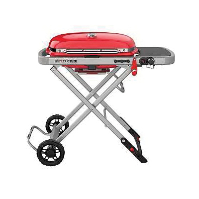 9030001 Gas Grill, 13,000 Btu, Propane, 1-Burner, Smoker Included: No, Side Shelf Included: Yes, Red