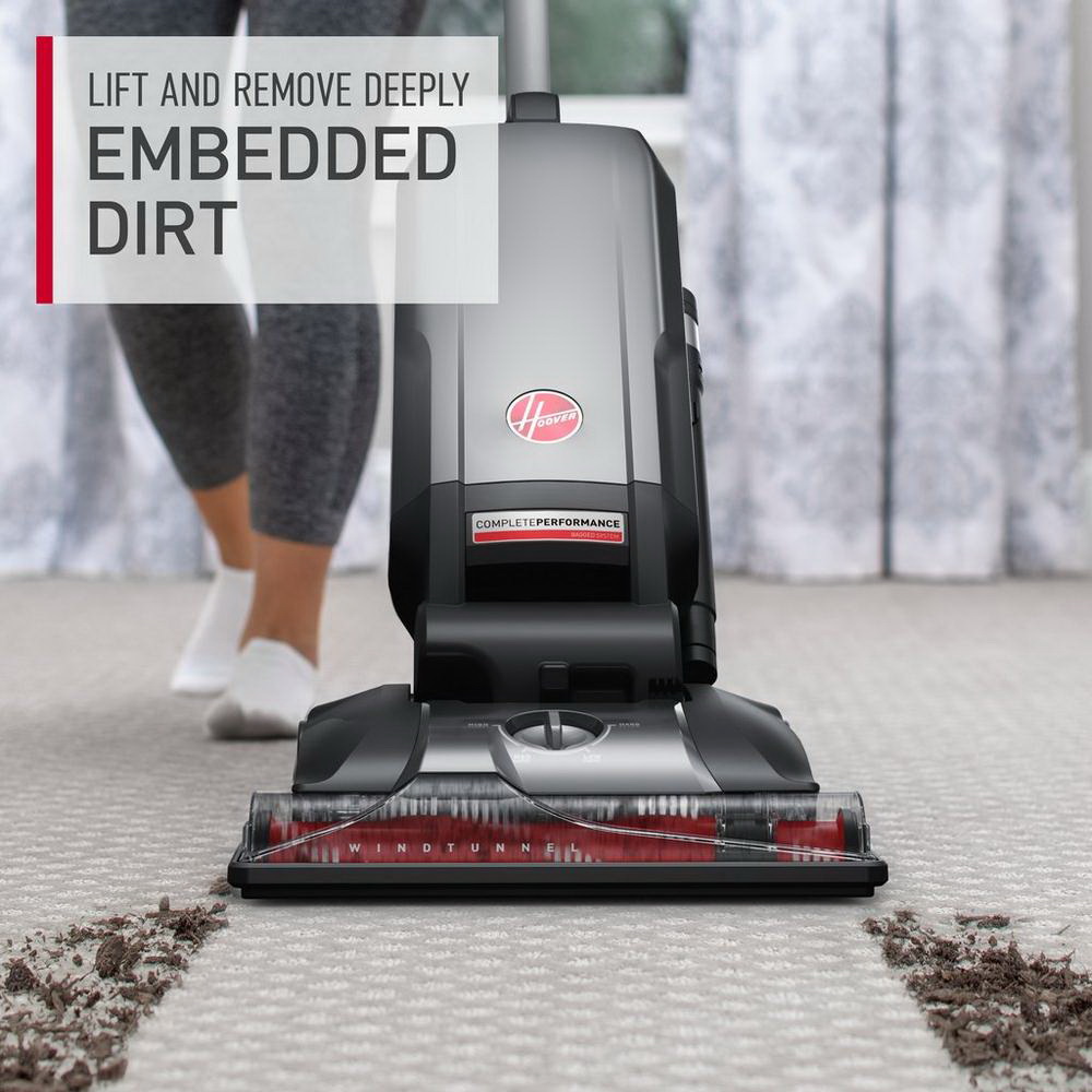 Hoover UH30601 Complete Performance Advanced Bagged Upright Vacuum, 1400 V, 12 ft L Cord, Gray - 2