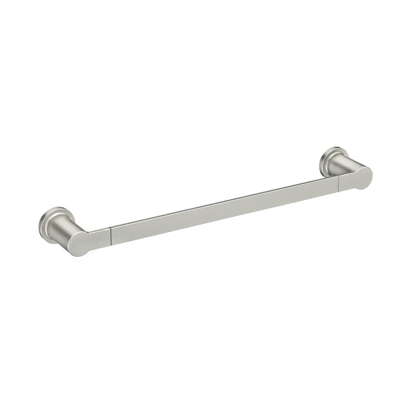 Rinza Y1124BN Towel Bar, 24 in L Rod, Zinc, Brushed Nickel, Wall Mounting