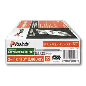 657381 Framing Nail, 2 in L, Steel, Hot-Dipped Galvanized, Round Head, Ring Shank