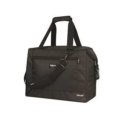 IGLOO 66156 Cooler Bag, Foam/Fabric/Polyester, Black, Adjustable Strap Closure