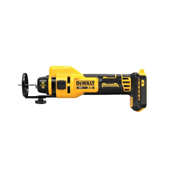 DEWALT DCE555B Drywall Cut-Out Tool, 1/8, 5/32, 1/4 in Dia Collet, Includes: (1) Belt Clip, Tool Only, 20 V