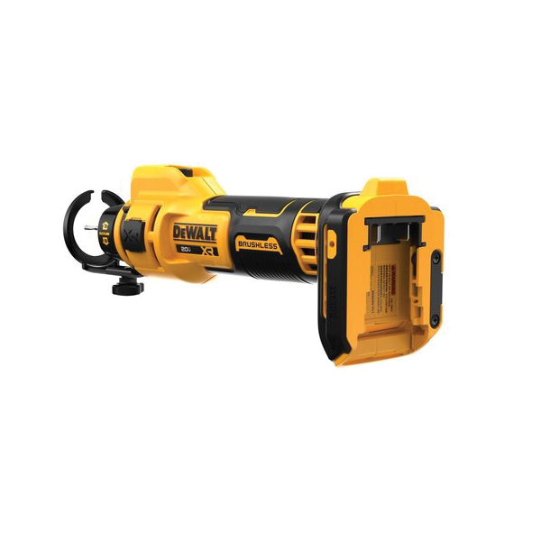 DEWALT DCE555B Drywall Cut-Out Tool, 1/8, 5/32, 1/4 in Dia Collet, Includes: (1) Belt Clip, Tool Only, 20 V