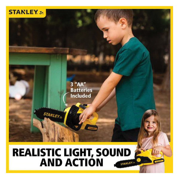 STANLEY Jr RP008-SY Battery Operated Chain Saw Toy, 3 Yea