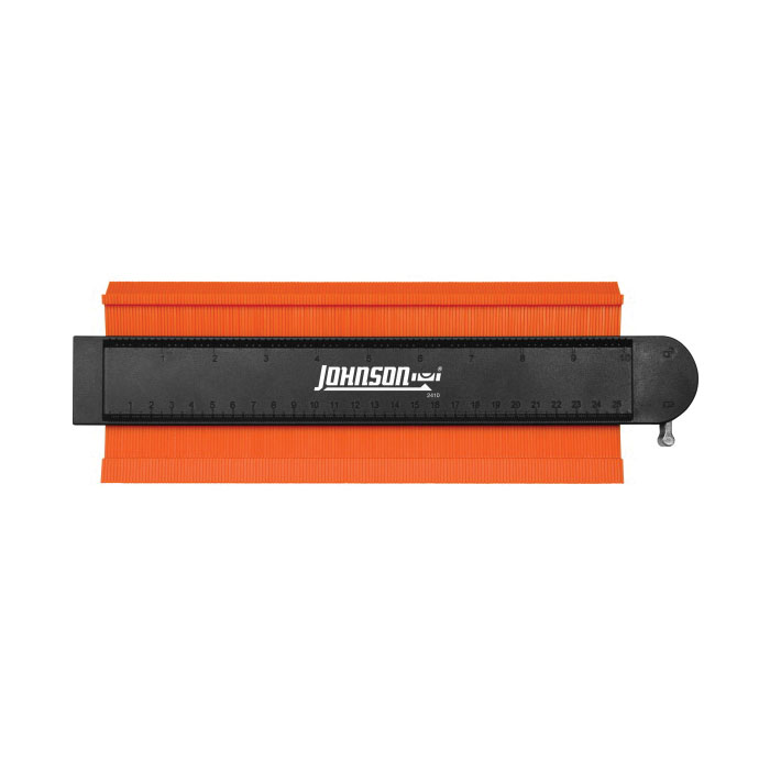 Contour Gauge, Johnson, 10 in L, 4 in W, 0 to 10 in or 0 to 25.4 cm Graduation, ABS - 2