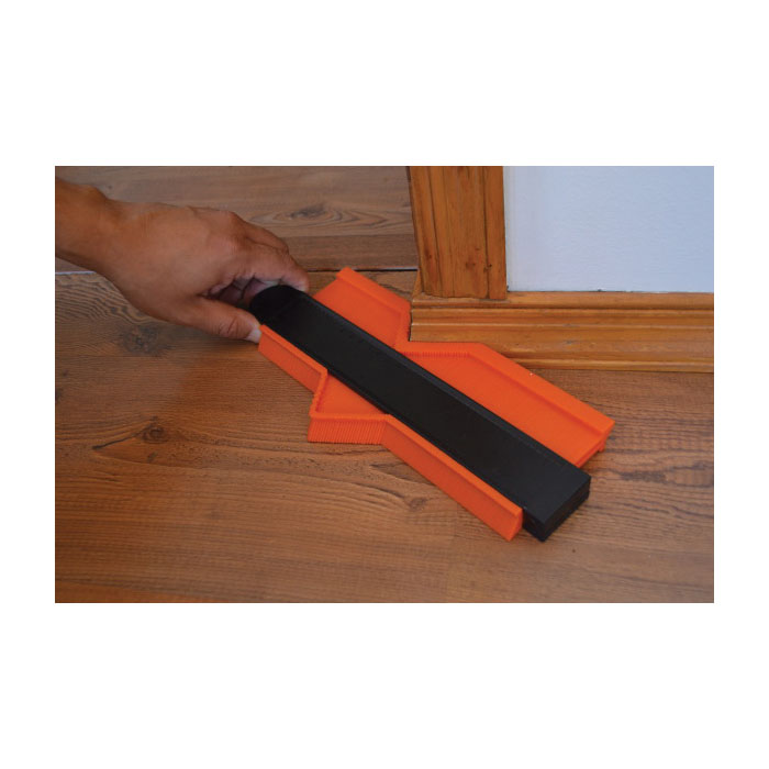 Contour Gauge, Johnson, 10 in L, 4 in W, 0 to 10 in or 0 to 25.4 cm Graduation, ABS - 3
