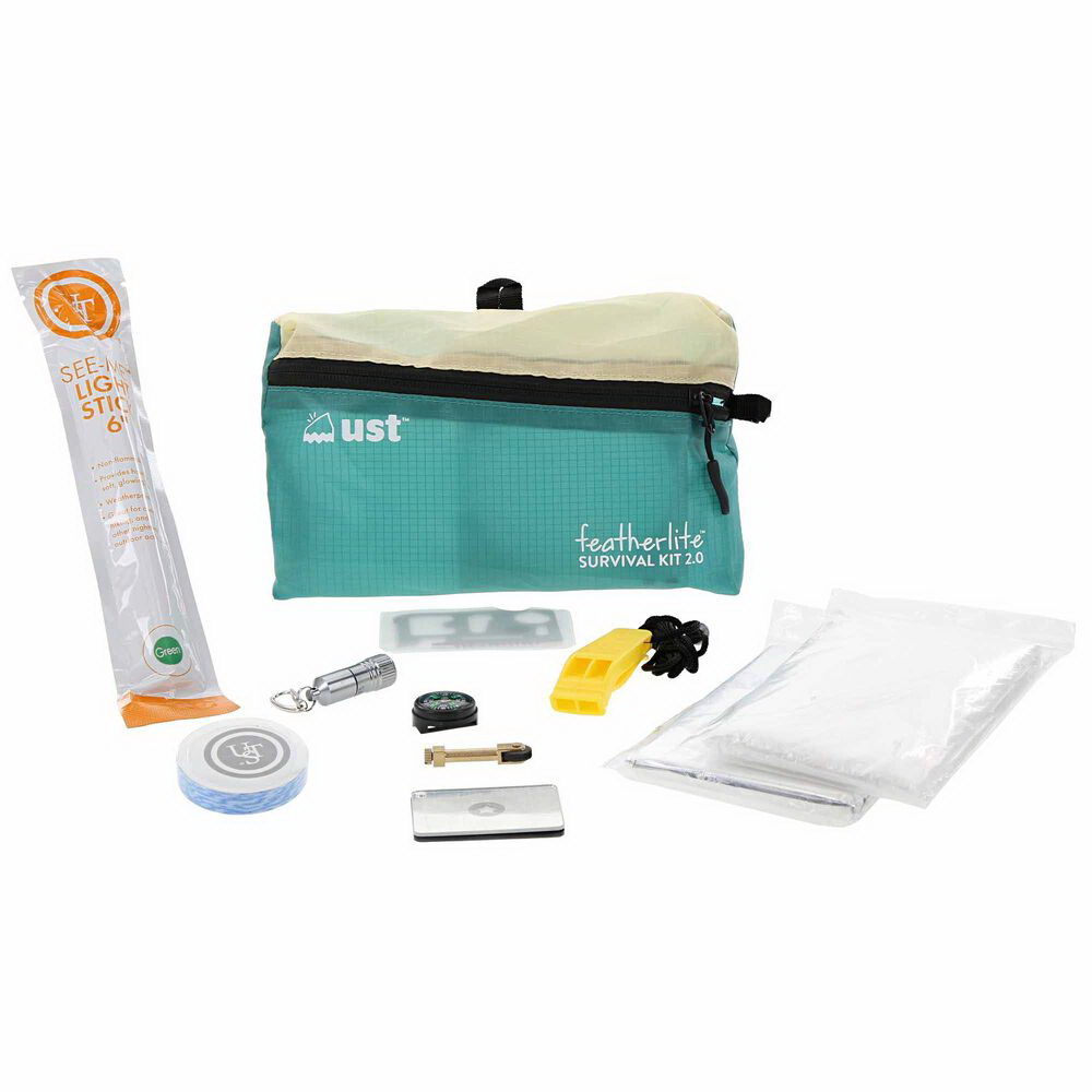 ust 1142569 FeatherLite Survival Kit 2.0, Teal - 2