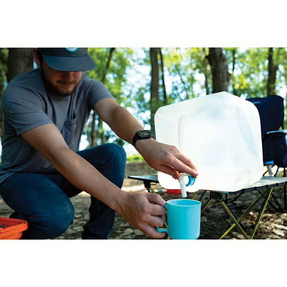 ust 1146772 Water Carrier Cube, 5 gal Capacity, Polyethylene, Clear, 10.49 in L, 10.49 in W, 10.49 in H - 3