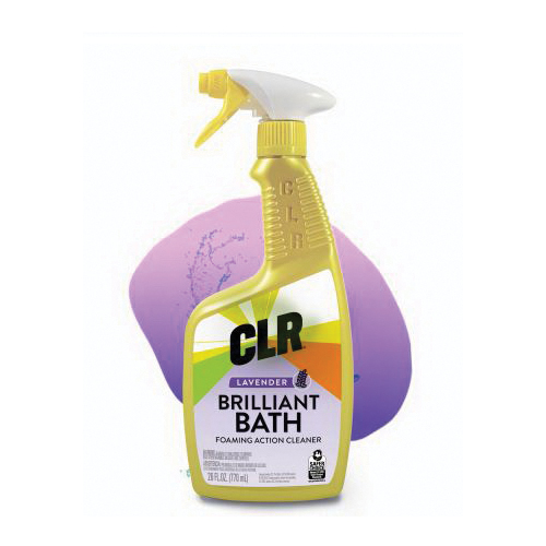 BB26-6-LV Brilliant Bath Cleaner, 26 oz Bottle, Liquid, Lavender, Clear/White