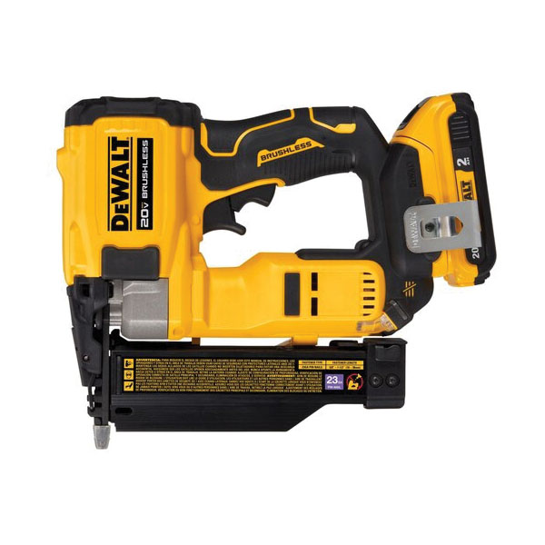 Atomic Compact DCN623D1 Nailer Kit, Battery Included, 20 V, 2 Ah, Adhesive Collation, 23 ga Nail