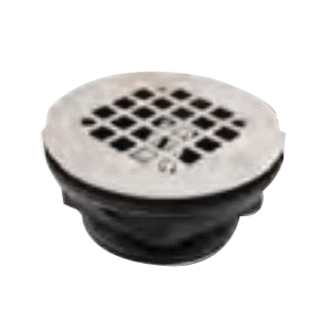 Lincoln 113065 Shower Drain with Stainless Steel Strainer, ABS, Specifications: 2-7/8 in Prong to Prong, 2 in No Caulk