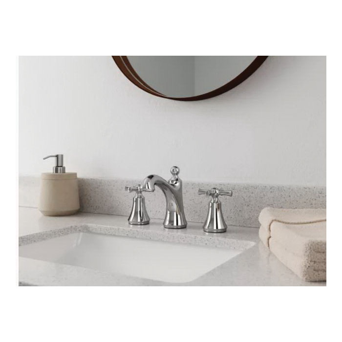 Pfister Thurmont Series LF-049-THRC Bathroom Faucet, 1.2 gpm, 2-Faucet Handle, 3-Faucet Hole, Metal, Polished Chrome - 3