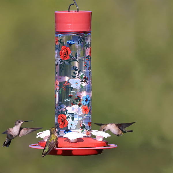 Nature's Way DGHF3 Bird Feeder, Vintage Blossom Decorative, 20 oz, Glass, 10-1/2 in H - 5