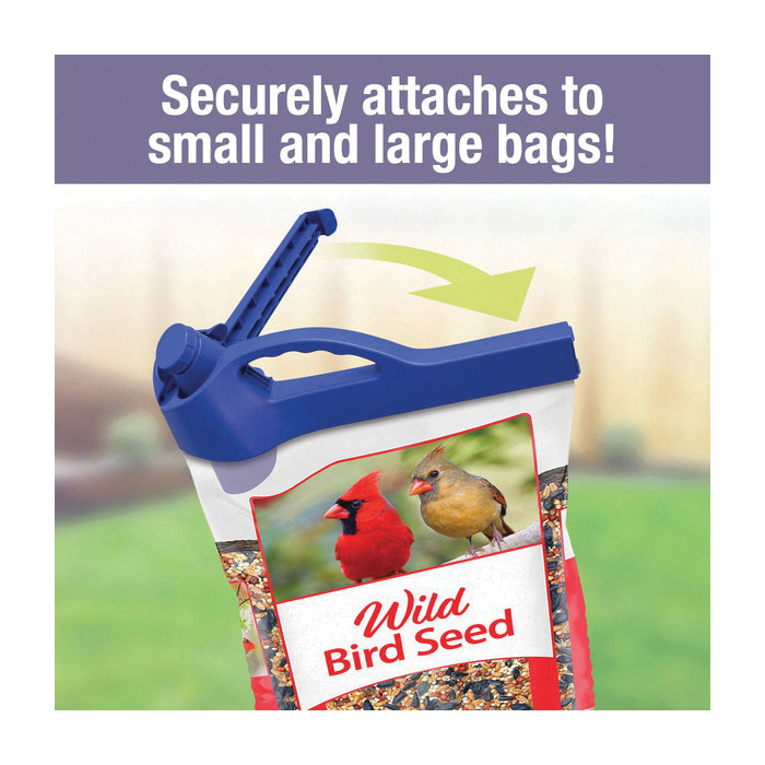 Nature's Way SBC1B Handle-It Bag Clip, 40 lb Holding, Plastic, Blue - 5