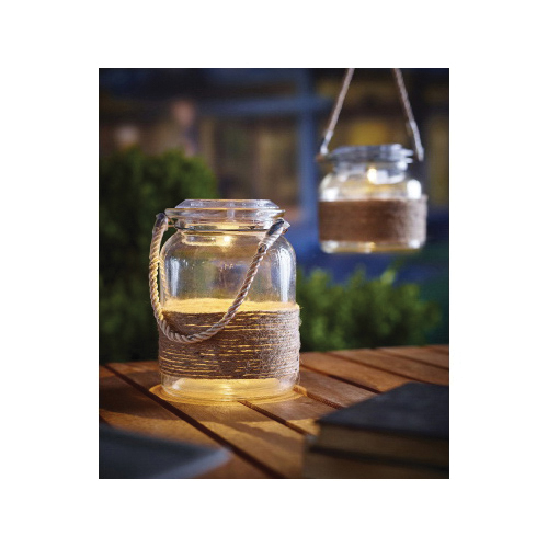 World Source 6721 Solar Hanging Light Ornament, Alkaline Battery, Jar, LED Lamp, Clear, Battery Included: Yes - 2