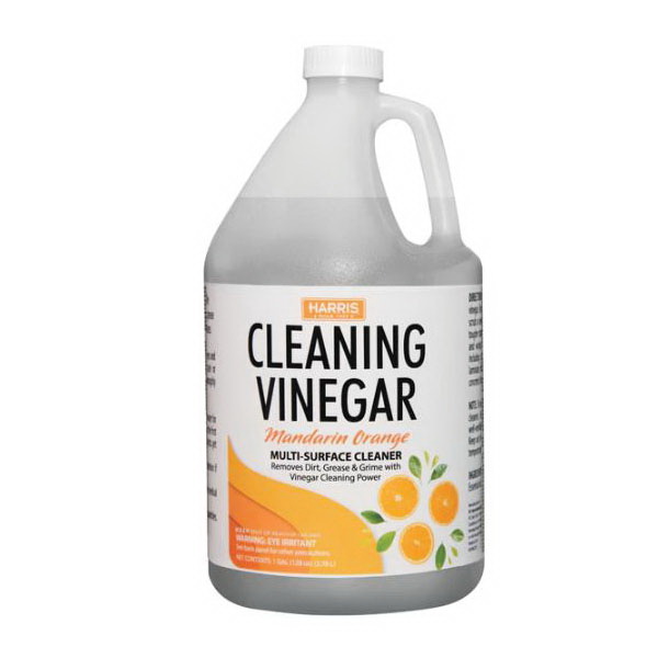Harris OVINE-128 Cleaning Vinegar, 128 oz, Liquid, Mandarin Orange, Clear