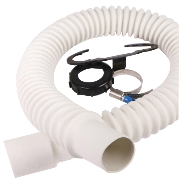 Simple Drain 1V2-TC0 Drain Assembly, 1-1/4 in Connection, Hose Clamp, Rubber - 3
