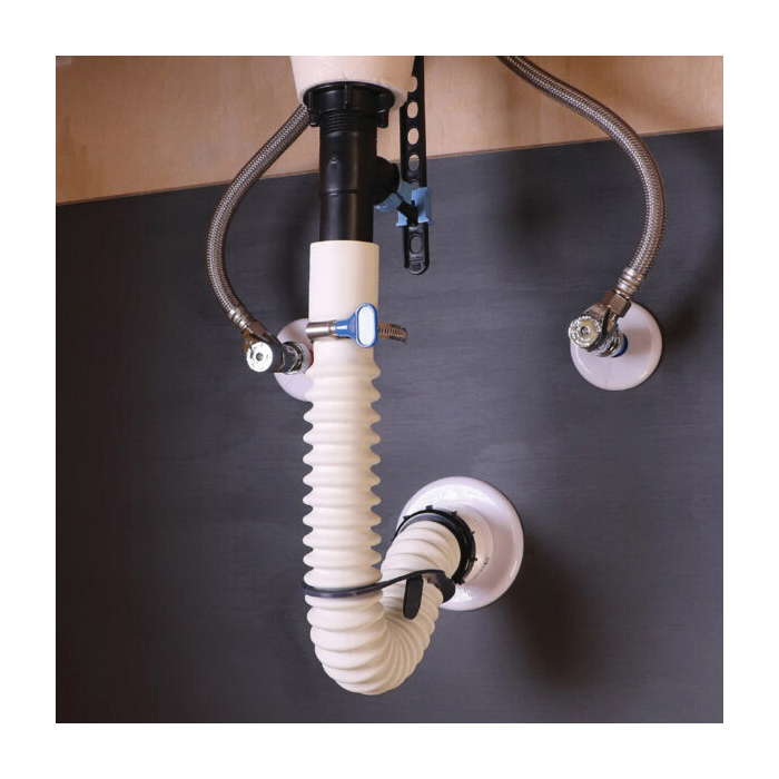 Simple Drain 1V2-TC0 Drain Assembly, 1-1/4 in Connection, Hose Clamp, Rubber - 5