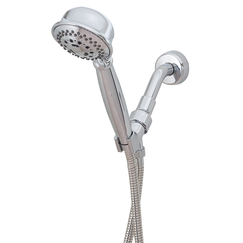 CMH4C Handheld Shower, 1/2 in Connection, 2.5 gpm, 5-Spray Function, ABS Plastic/Metal/Stainless Steel, Chrome