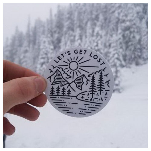Stickers Northwest 0250-LSTK Sticker, Let's Get Lost - 2