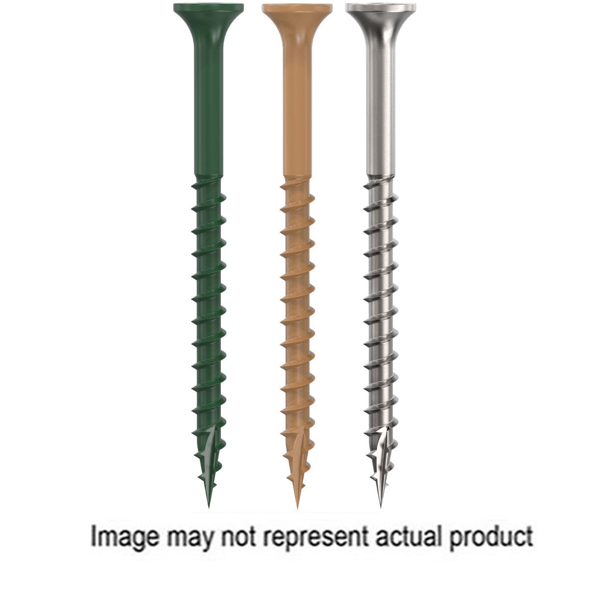 0348130 Deck Screw, #8 Thread, 2 in L, T25 Drive Size, 305 Stainless Steel, 2/3 Thread, Bugle Head, Star Drive, Sharp, Type-17 Point, 100 PK