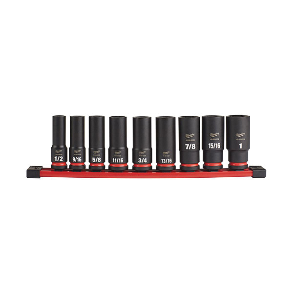 SHOCKWAVE Impact Duty Series 49-66-7022 Socket Set, Steel, Specifications: 1/2 in Drive