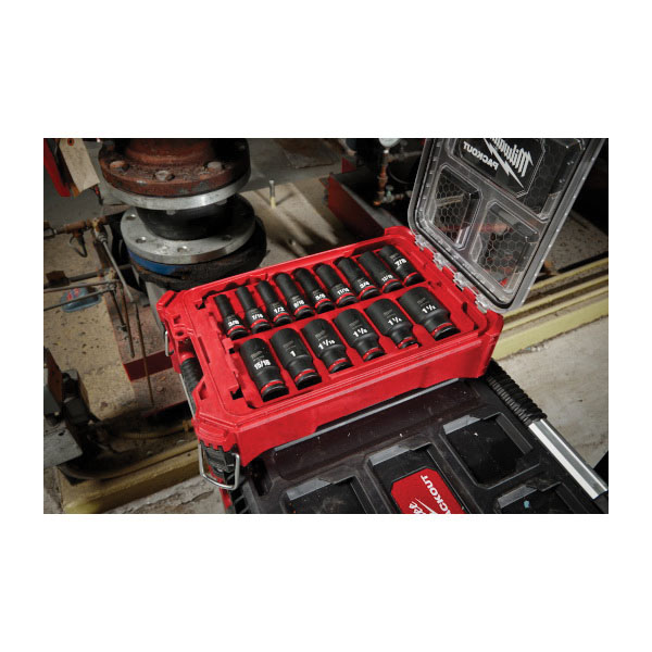 Milwaukee SHOCKWAVE Impact Duty Series 49-66-6802 Socket Set, Chrome Molybdenum Steel, 15-Pieces - 4