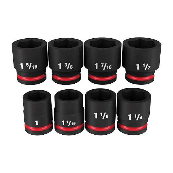 49-66-7017 SHOCKWAVE Impact Duty Series Socket Set, Includes: 1-1/2 in Standard SAE Sockets and Storage Case