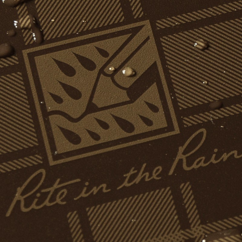 All Weather Pocket Notebook, Rite in the Rain, Brown Plaid - 3