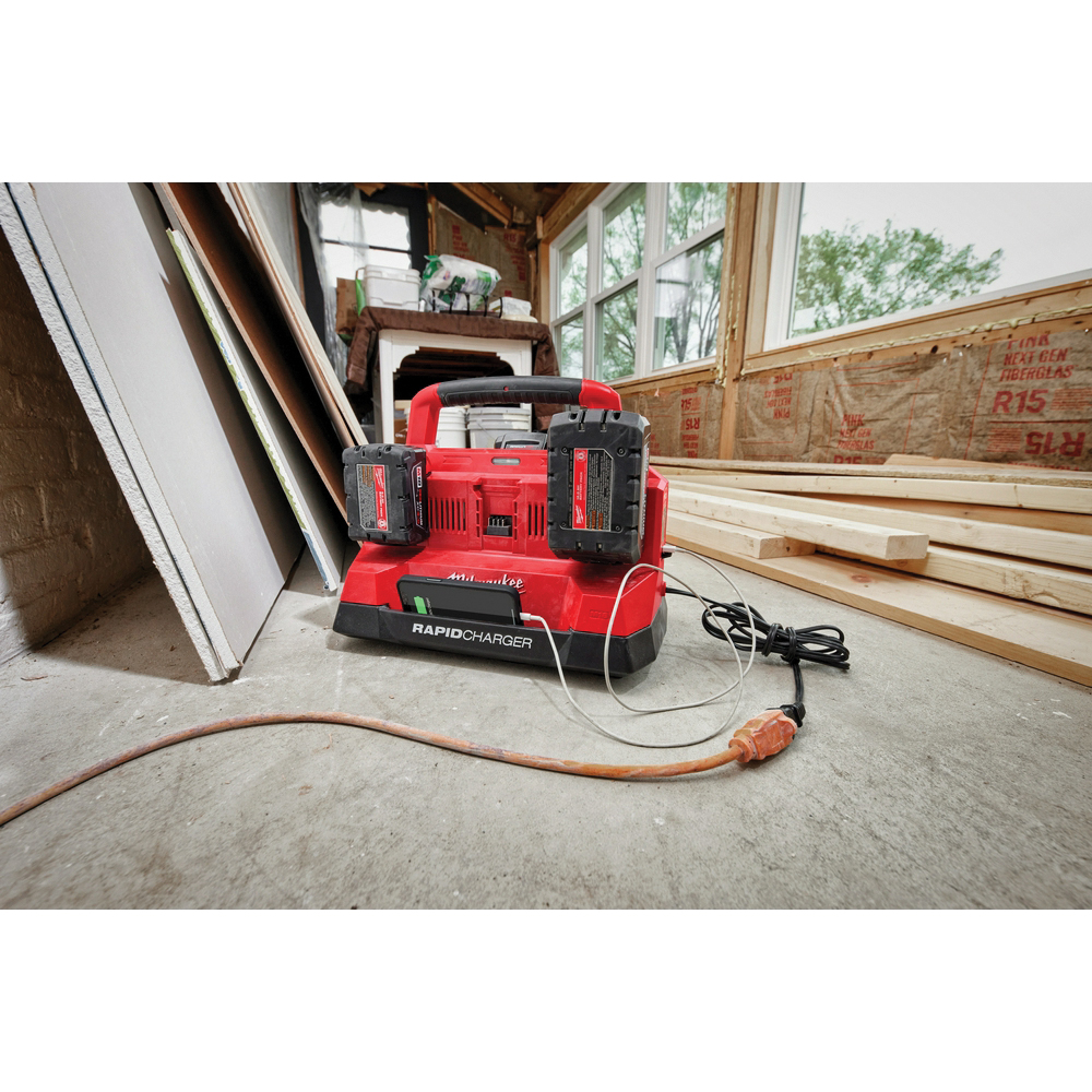 Milwaukee 48-59-1809 Rapid Charger, 18 V, 5 Ah, 60 min Charge - 5