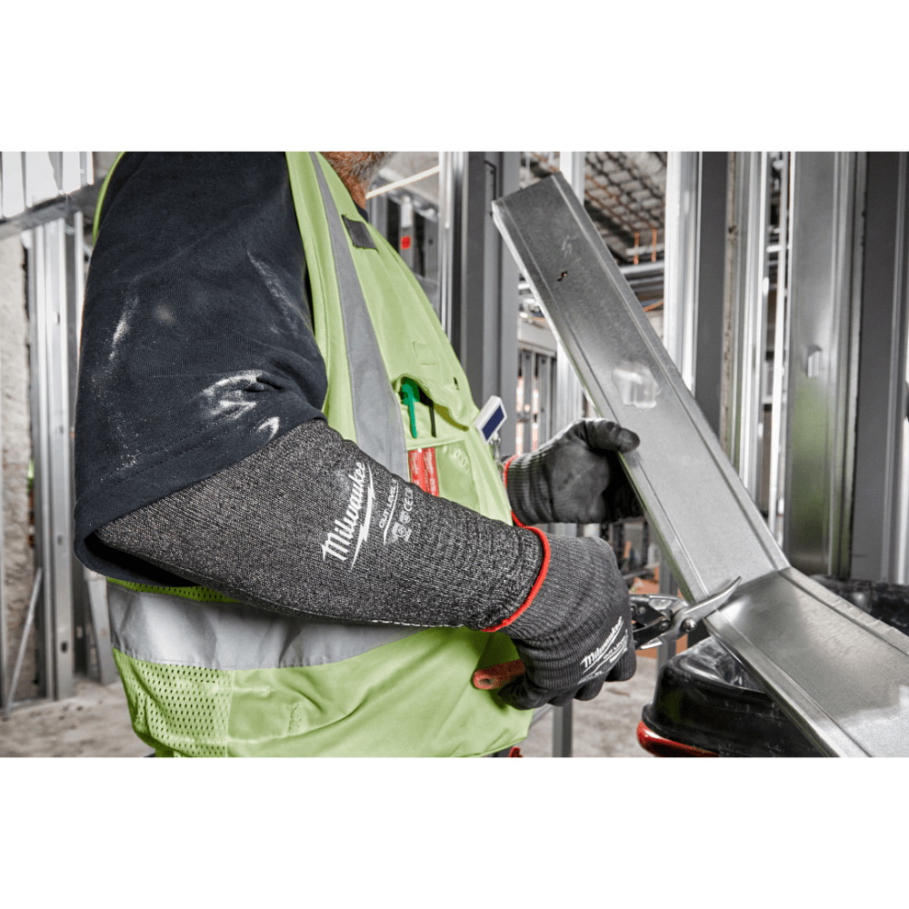 Protective Sleeves, Milwaukee, Cut Level 5, 16 in L, Gray - 5