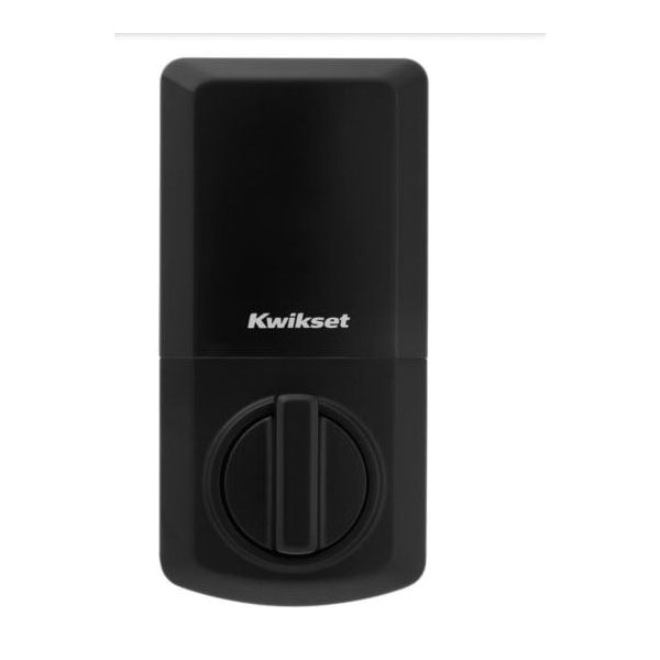 Signature, Kwikset, SmartCode Series Electronic Deadbolt, Matte Black, Residential, 2 Grade, Zinc - 3