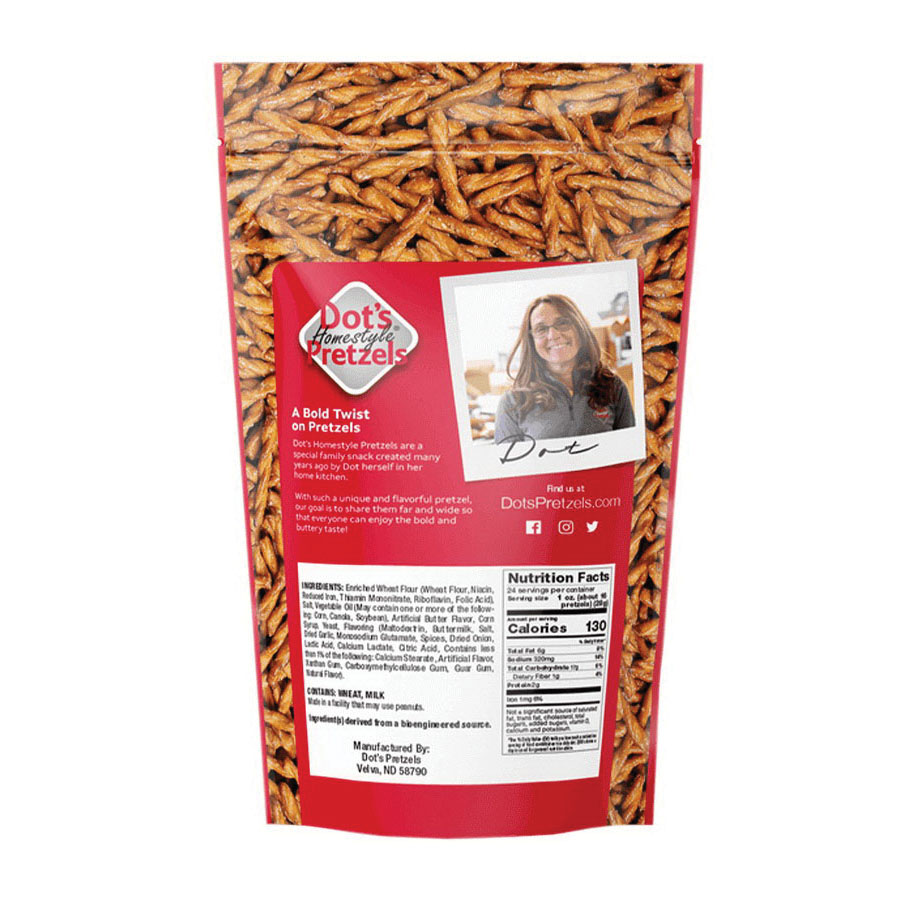 Dot's Homestyle Pretzels 0050 Pretzels Twists, Original Seasoned, 24 oz Bag