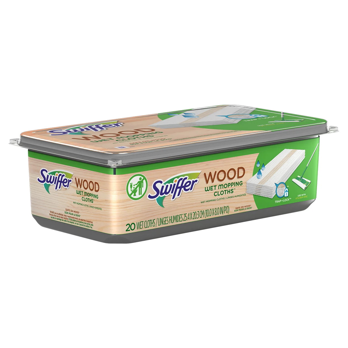 Sweeper 59253 Floor Mopping Cloth, 20 Capacity, Cotton, White