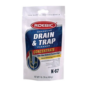 K-67GDB Drain Buildup Remover, 16 oz, Granular, White