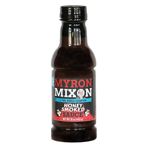 MMS007 BBQ Sauce, Honey Smoked, 16 oz, Bottle