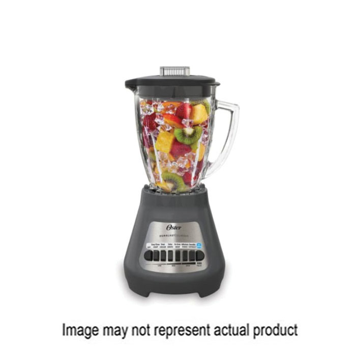 Classic Series BLSTMEGG00000 Blender, 48 oz Bowl, 700 W, 8-Speed, Glass, Gray, Plastic Bowl