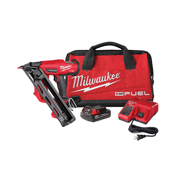 M18 FUEL 2839-21CT Finish Nailer Kit, Battery Included, 18 V, 110 Magazine, 34 deg Collation, 15 ga Nail