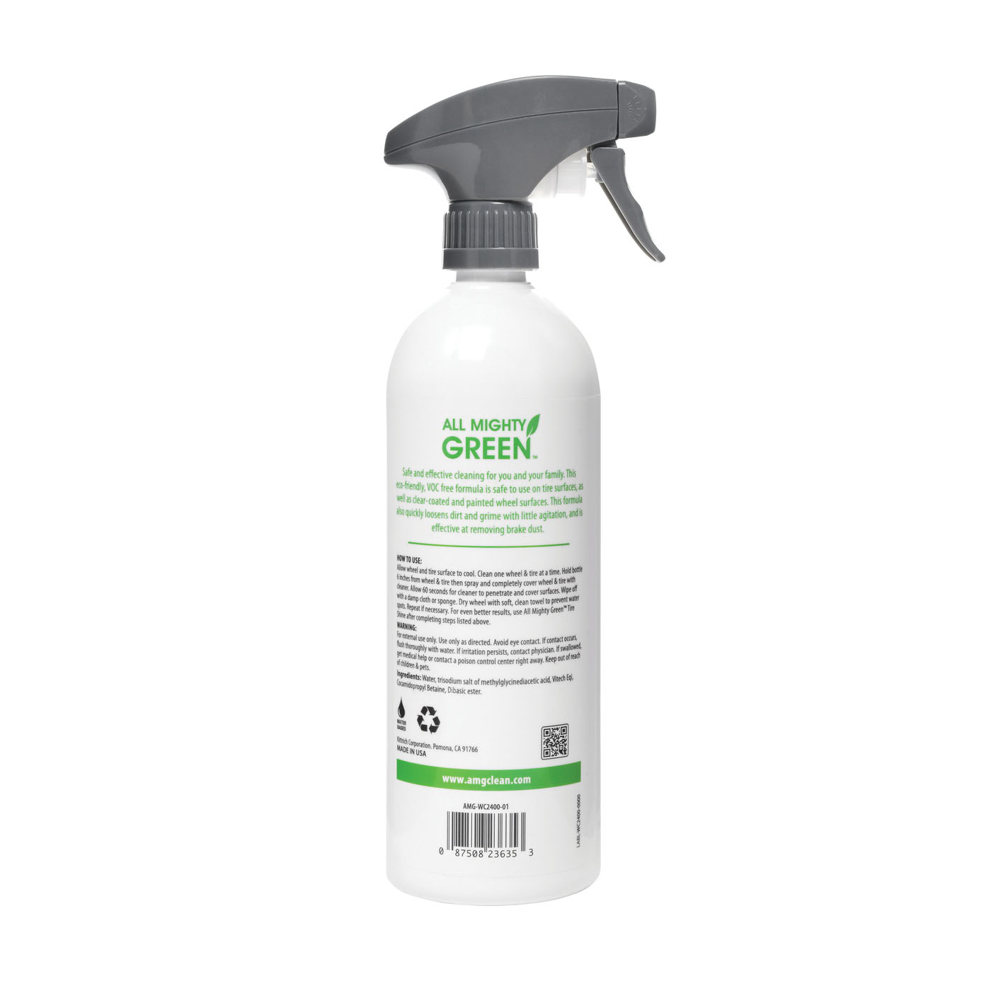All Mighty Green AMG-WC2400-06 Wheel and Tire Cleaner, 24 oz, Liquid - 2